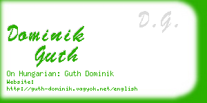 dominik guth business card